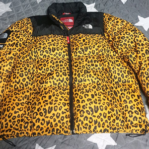 노스페이스 슈프림 11fw 레오파드 눕시 치토스 패딩 (L)