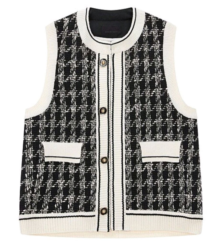 [새상품]보브(VOV) 모던 트위드 베스트(가격인하)--1