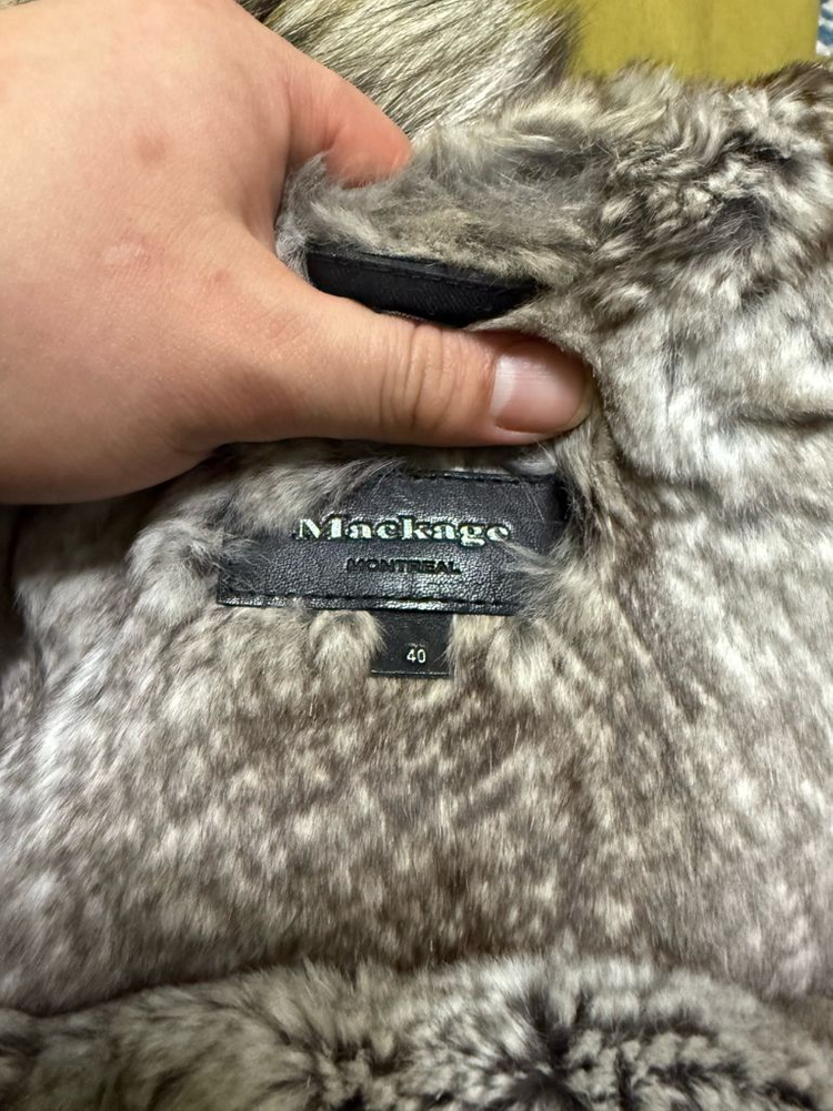 맥케이지 풀턴x 40사이즈 실버 레빗 실버 폭스 퍼--9