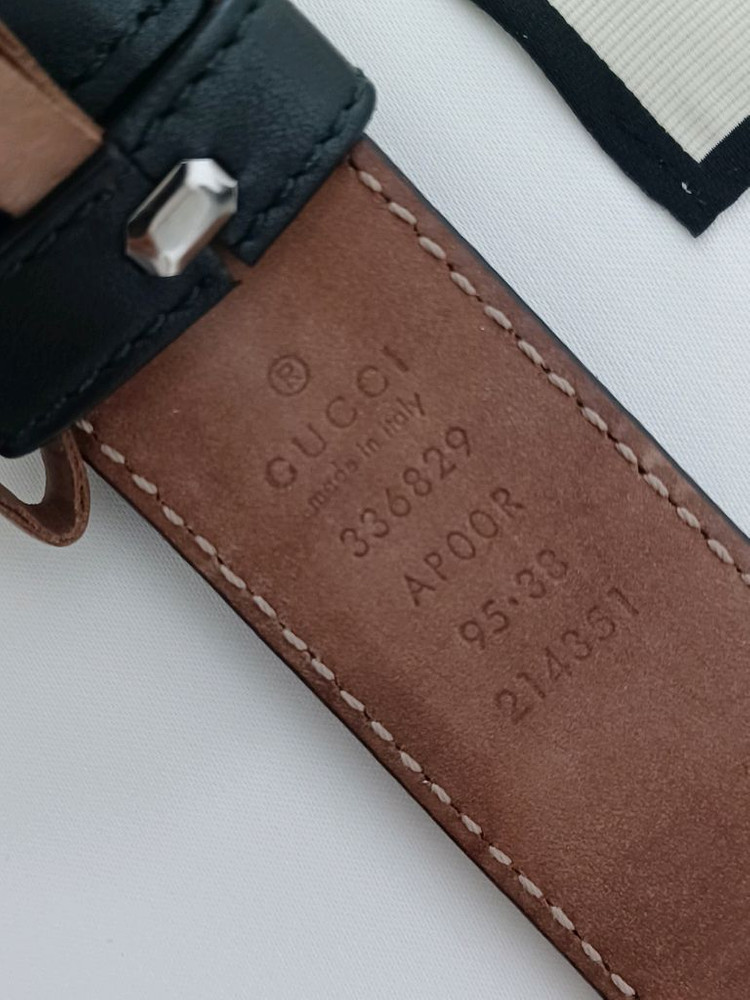 구찌 인터로킹 남성벨트 95 정품 이미지