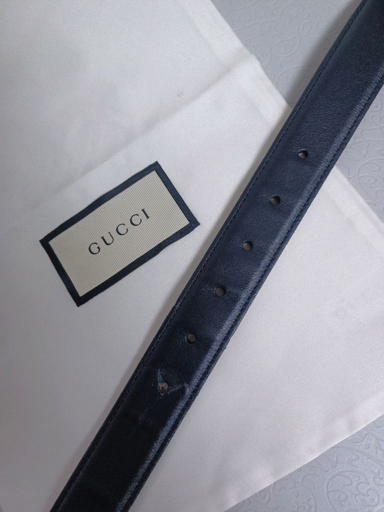 구찌 인터로킹 남성벨트 95 정품 이미지