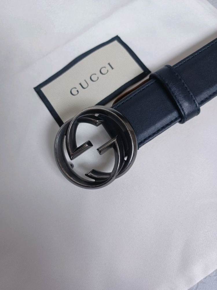 구찌 인터로킹 남성벨트 95 정품 이미지