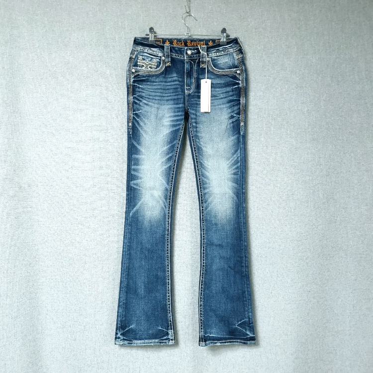 택새) 락 리바이벌 부츠컷 데님팬츠 27~8--1