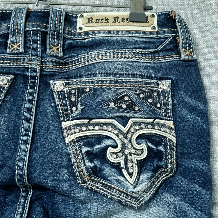 택새) 락 리바이벌 부츠컷 데님팬츠 27~8--5