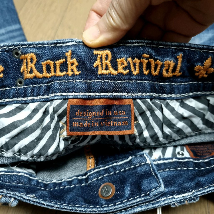 택새) 락 리바이벌 부츠컷 데님팬츠 27~8--6