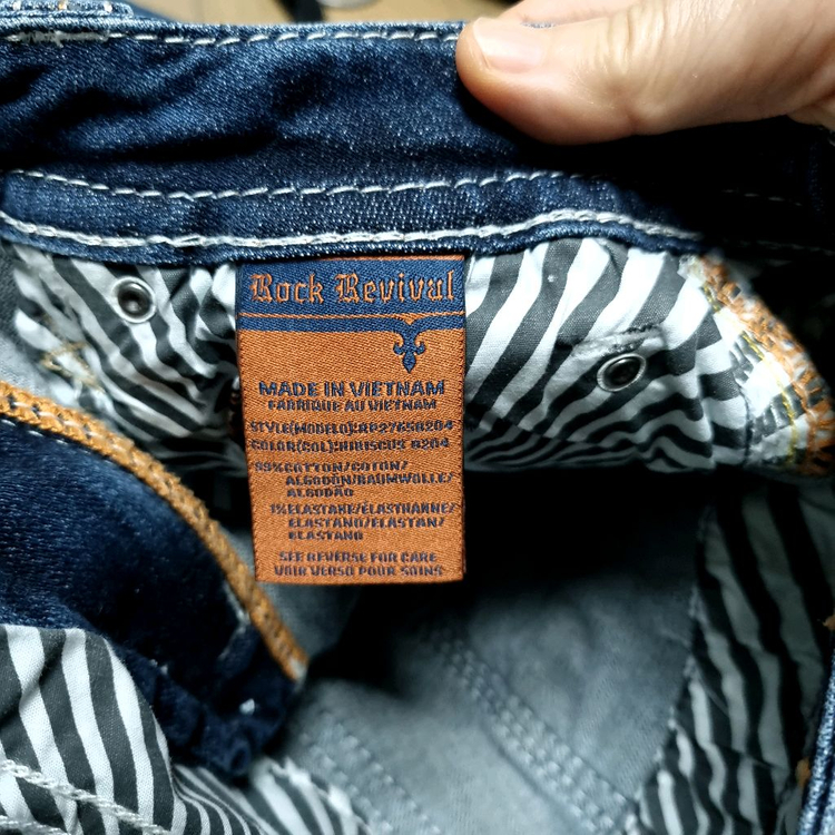 택새) 락 리바이벌 부츠컷 데님팬츠 27~8--8