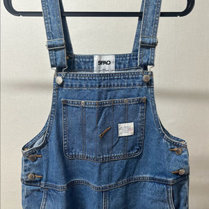 (새상품) 스파오 데님 와이드 멜빵바지