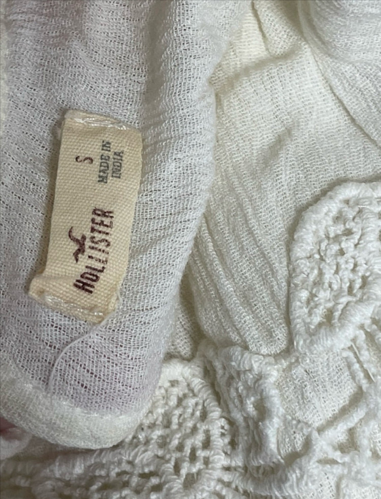 Hollister 홀리스터 아이보리 레이스 블라우스 S--5