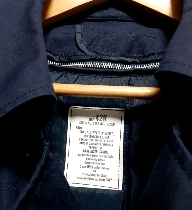 미군지급용 트렌치 코트 판매--1