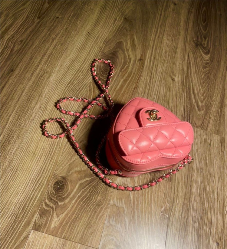 샤넬 하트백 스몰 단풍--6