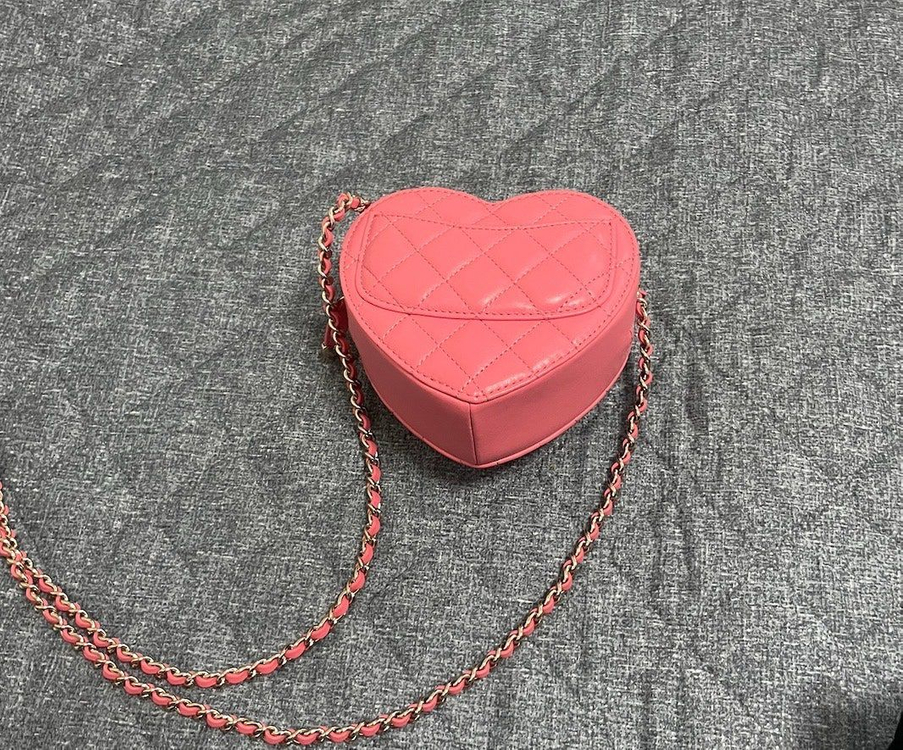 샤넬 하트백 스몰 단풍--8