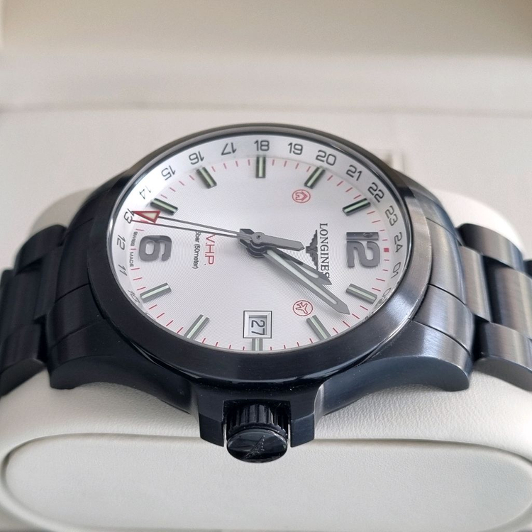 론진 콘퀘스트 V.H.P GMT PVD 43mm L3.728.2.76.6--4