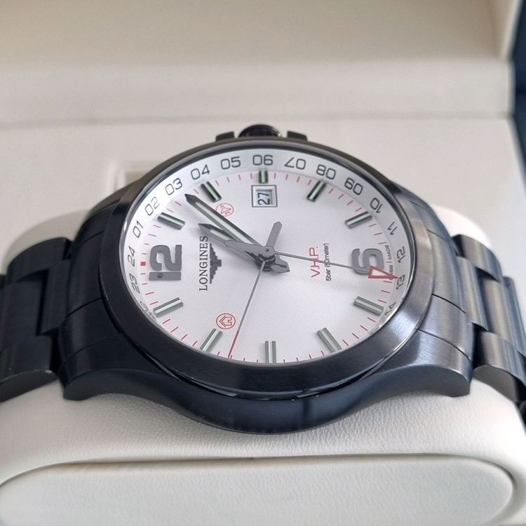 론진 콘퀘스트 V.H.P GMT PVD 43mm L3.728.2.76.6--5