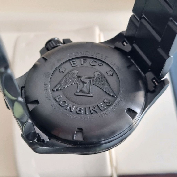 론진 콘퀘스트 V.H.P GMT PVD 43mm L3.728.2.76.6--7