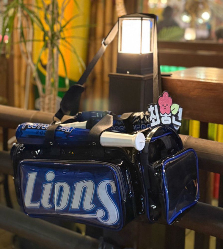 삼성라이온즈 유니폼 가방, 승요백 블루블랙 미개봉 이미지