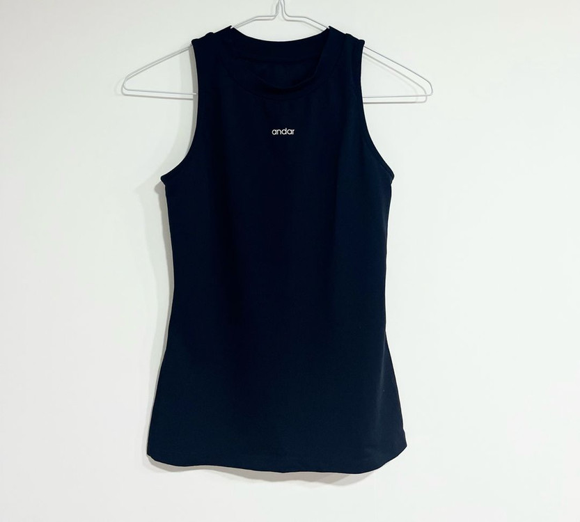 안다르 에어코튼 슬리브리스 블랙 4사이즈--1