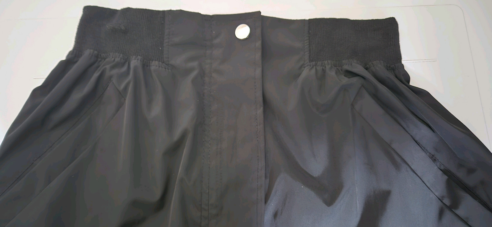 디자인굿~ 바스락 플레어 뒷밴딩 롱스커트 26~28--7