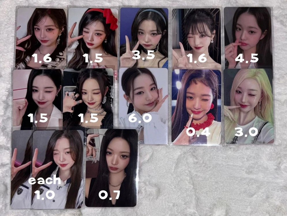 아이브 포카 양도합니다! 가을 유진 레이 원영 리즈 이서 럭드 일레븐 아스테 사웨 위드뮤 이즈위 스타리버 이미지