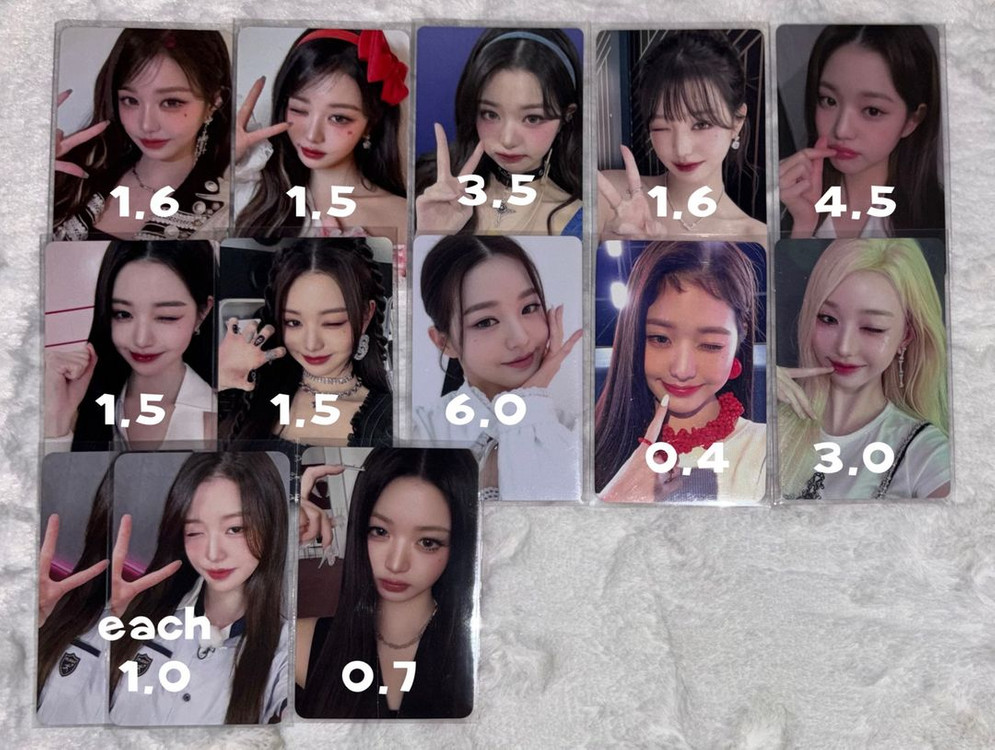 아이브 포카 양도합니다! 가을 유진 레이 원영 리즈 이서 럭드 일레븐 아스테 사웨 위드뮤 이즈위 스타리버 이미지