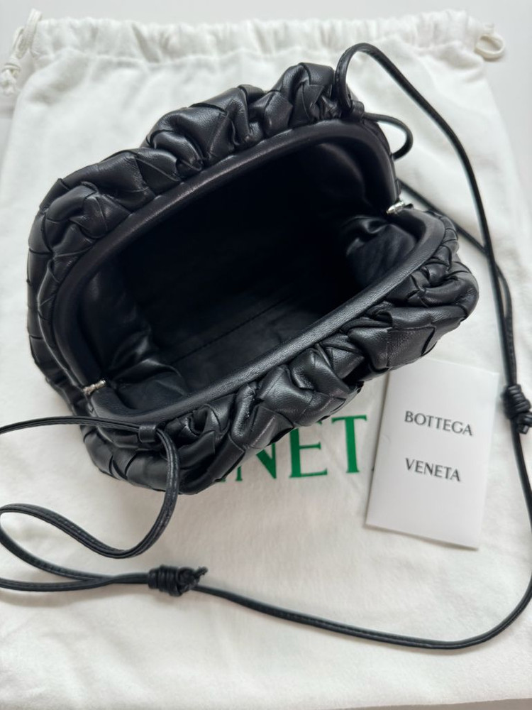 보테가베테나 미니파우치백 블랙--2