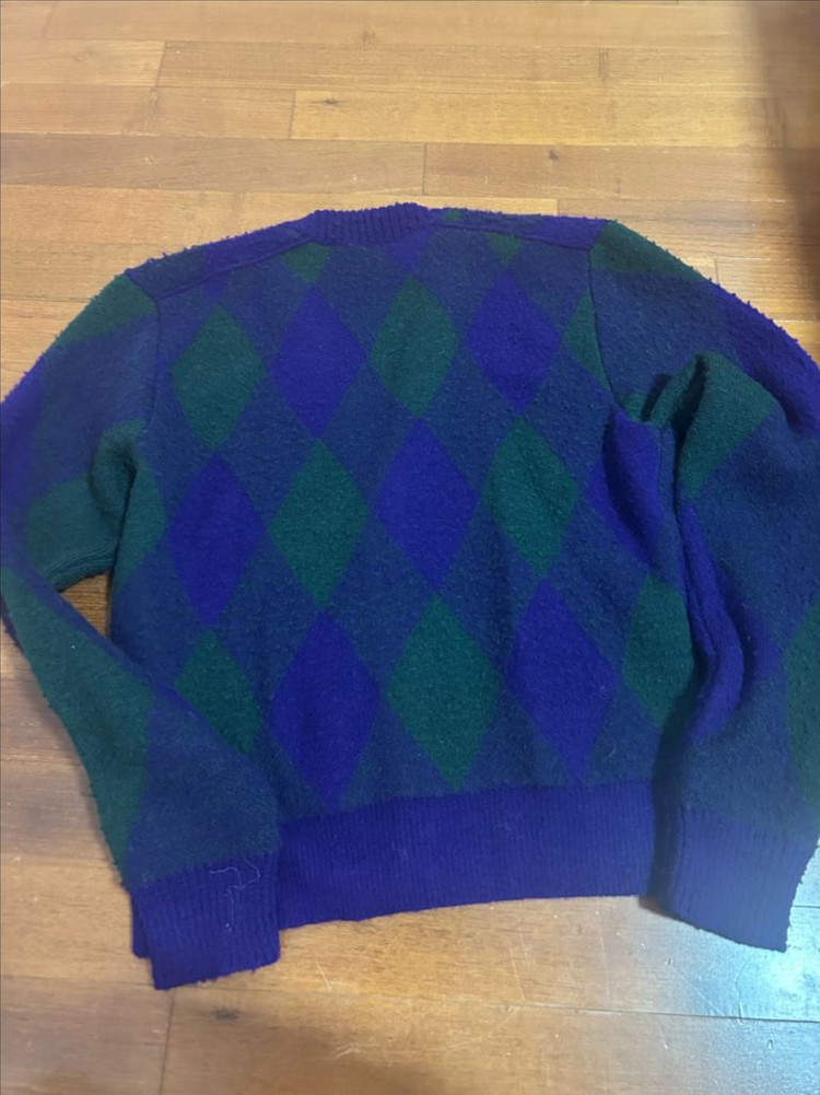 버버리 아가일 가디건 m사이즈 새상품--3