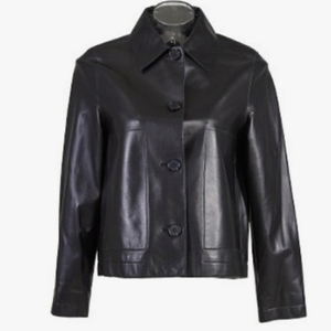 [새상품] 이태리 램가죽 자켓, 블랙, 66