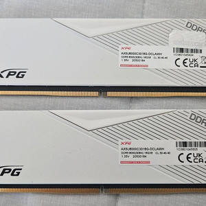 XPG Lancer DDR5 6000MHz 32GB (16GBx2) 화이트 CL30 램 메모리 서린 정품