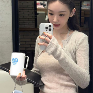 로우타이드 강민경 유인나 워머니트 가디건 세트 이미지