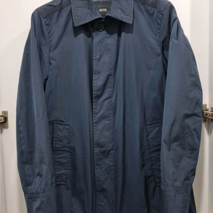 남성 휴고보스 트렌치 맥코트 자켓 네이비 이미지