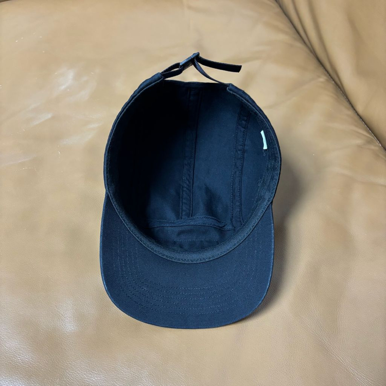 슈프림 캠프캡 모자 박스로고 24ss 워시드 치노 블랙--6