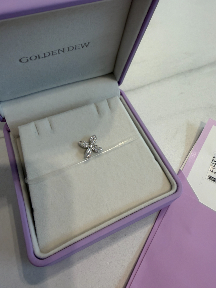 골든듀 미뇽 화이트골드 팬던트--1