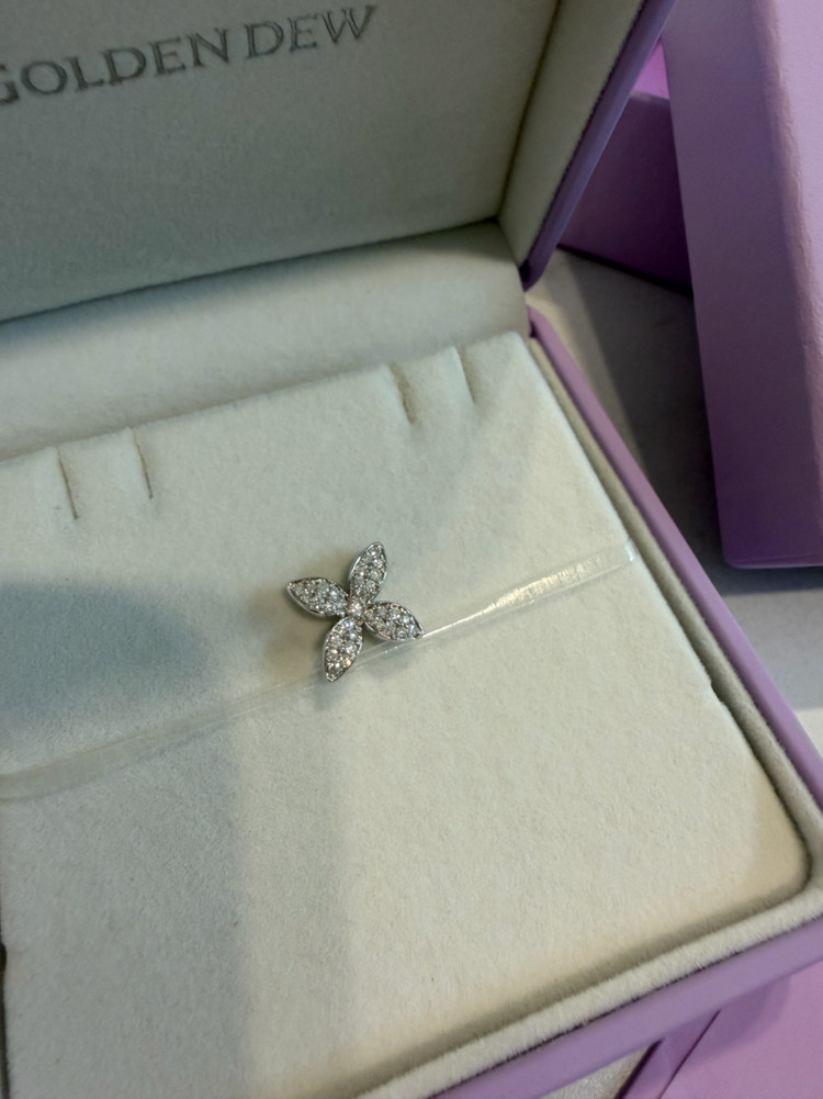 골든듀 미뇽 화이트골드 팬던트--4