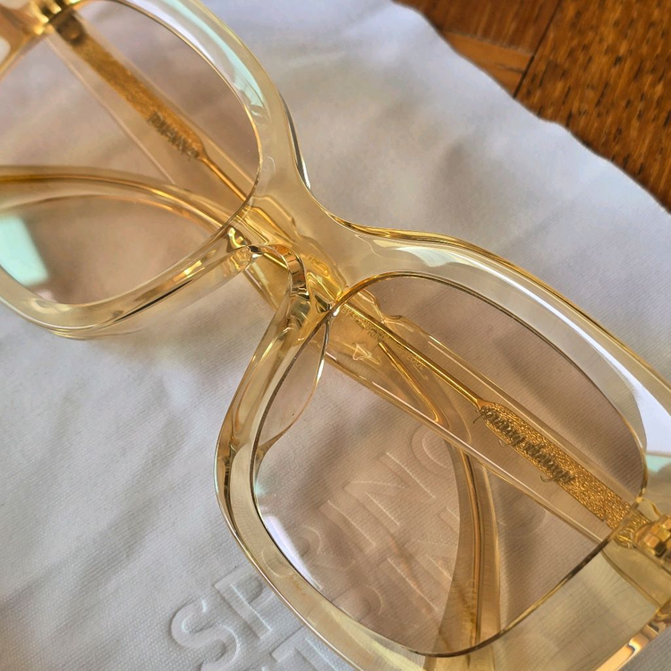 스프링스트링스 다이애나 클리어 투명 뿔테 빅사이즈 틴트 선글라스--2