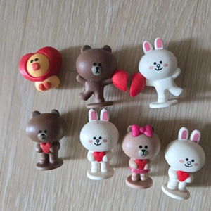 (일괄 전종 +1) 밀큐어 라인프렌즈 피규어 가챠 하트