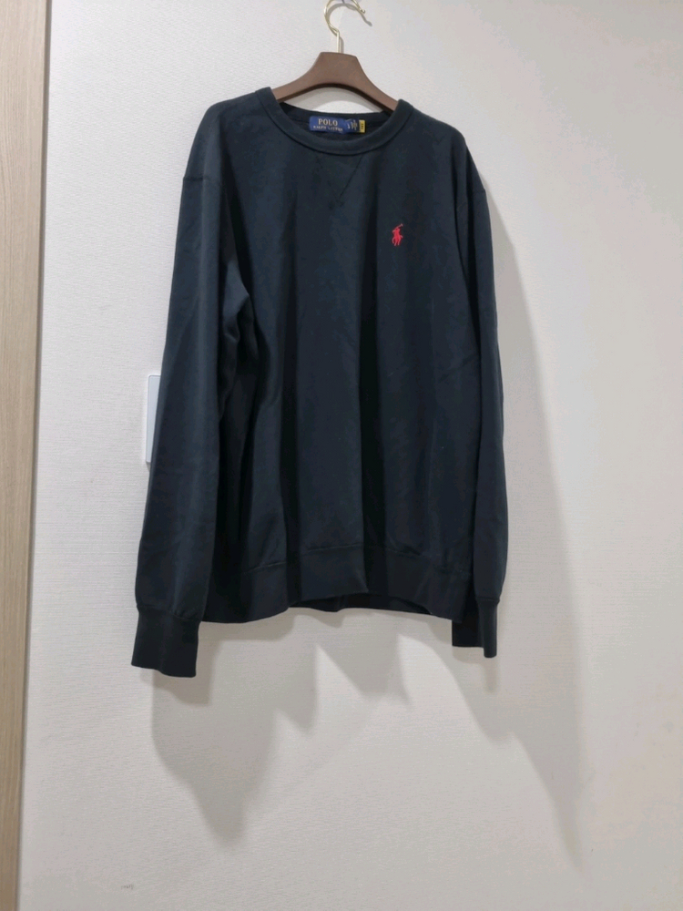 폴로 랄프로렌 블랙 맨투맨 티셔츠--2