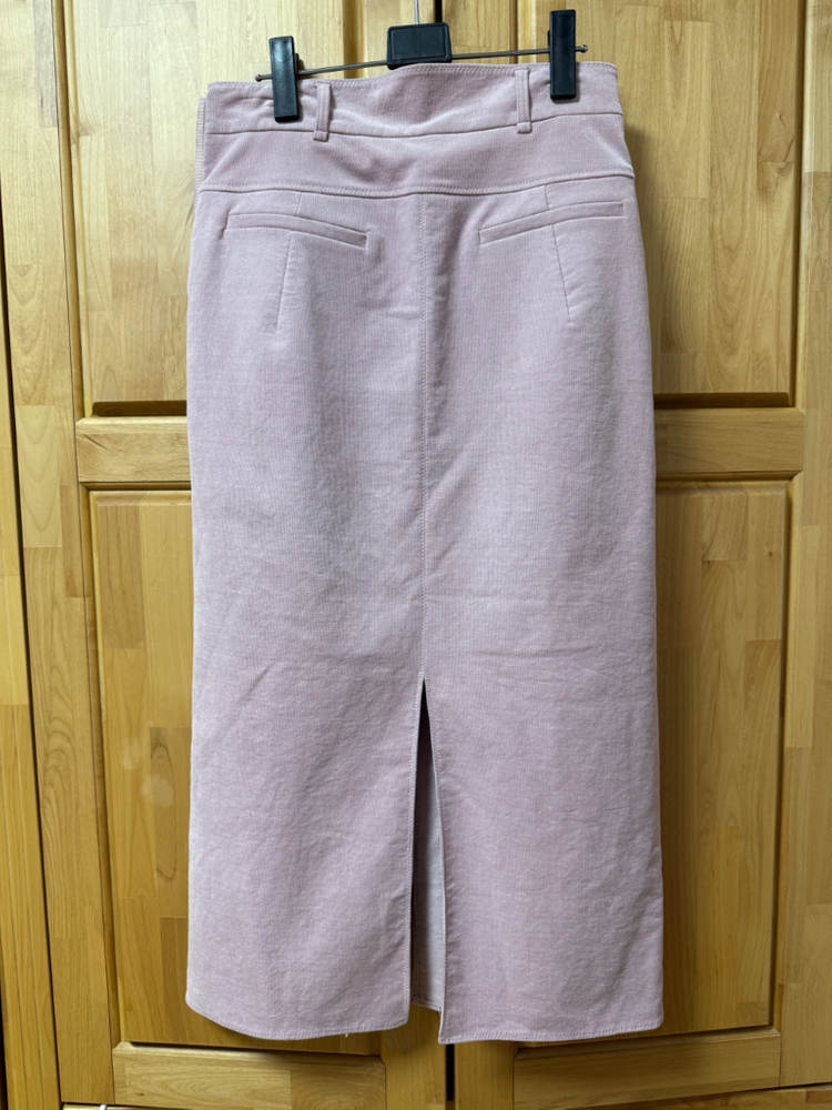 타임 코듀로이 스커트 h 핑크--1