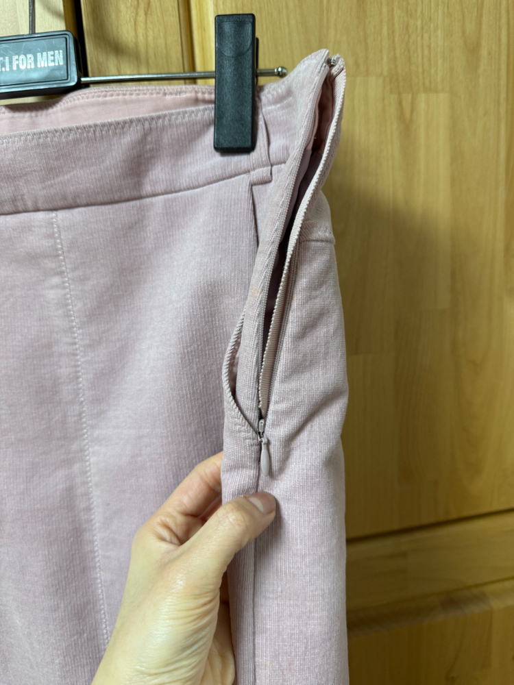 타임 코듀로이 스커트 h 핑크--3