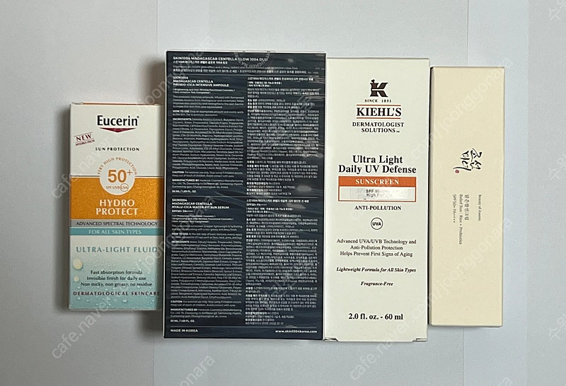 화장품정리중 선크림 라운드랩 스킨1004 유세린 메디힐 조선미녀 키엘 베라모어 AHC 올영 올리브영--2