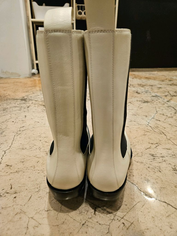 보테가 베네타 왁스 풀탭 린 여성 부츠 새상품 미착용 사이즈 38 1/2--3