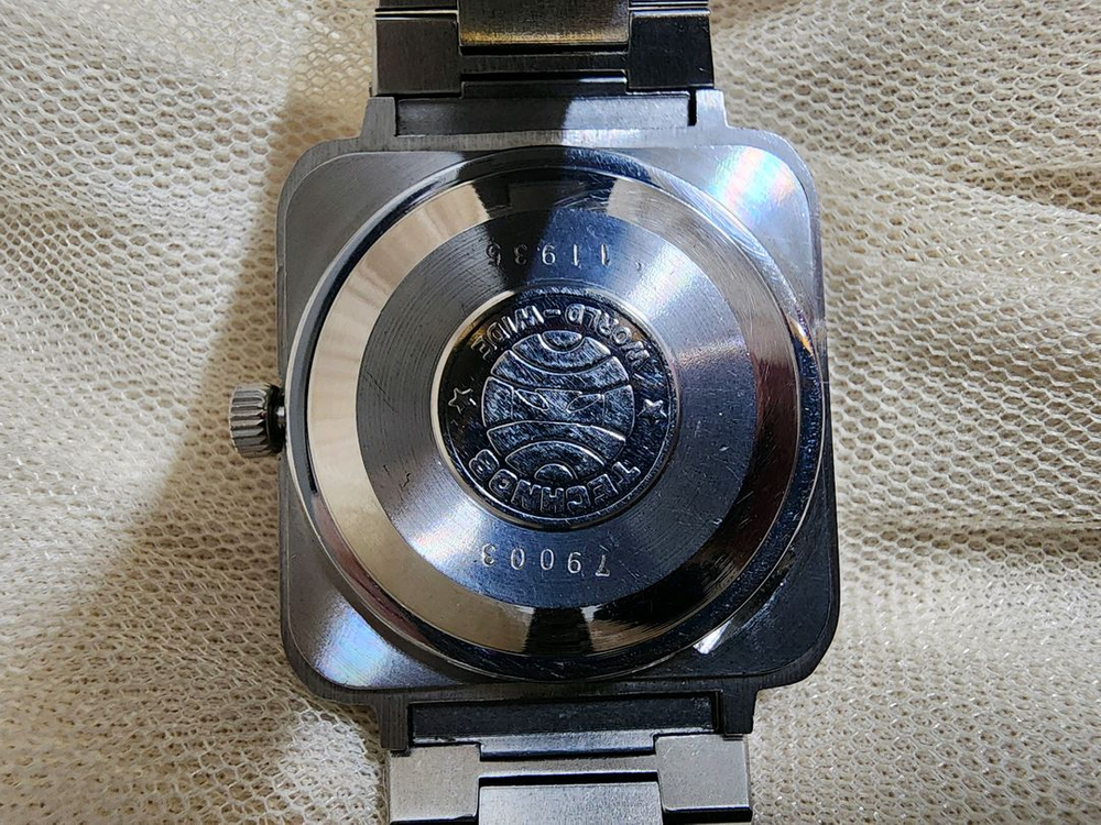 스위스 테크노스 79003 사각 오토매틱 빈티지시계--4