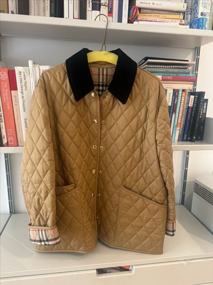 버버리 퀼팅 자켓 리버시블--0