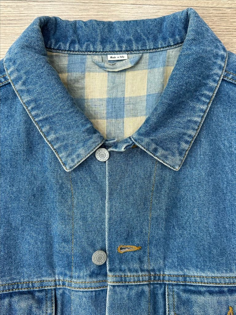 [50] 구찌 하프자수 데님자켓 / 구찌 청자켓--2