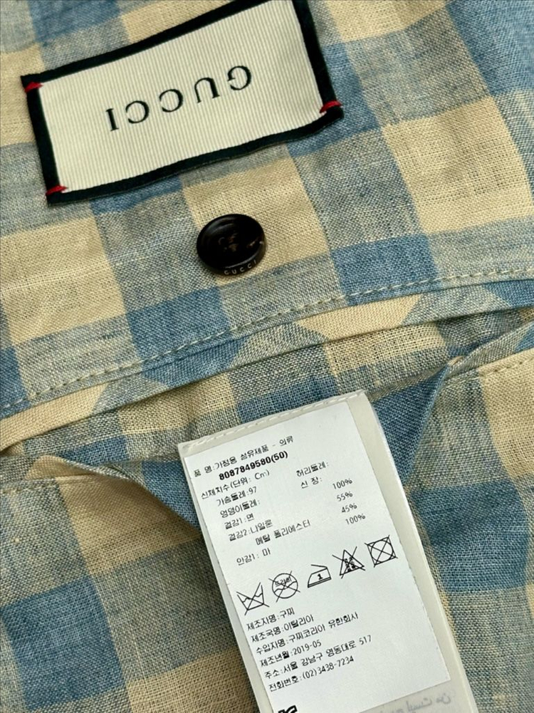 [50] 구찌 하프자수 데님자켓 / 구찌 청자켓--5