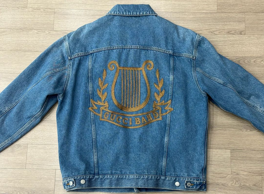 [50] 구찌 하프자수 데님자켓 / 구찌 청자켓--7