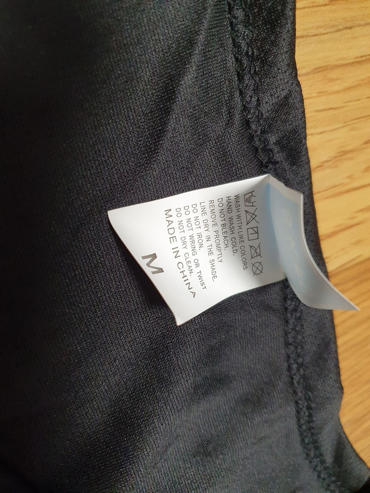 검정 티셔츠 11장 일괄 폴리에스터 반팔 셔츠 블랙 M 사이즈--3