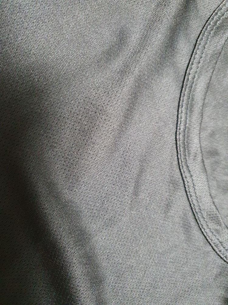 검정 티셔츠 11장 일괄 폴리에스터 반팔 셔츠 블랙 M 사이즈--5