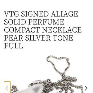 에스티 로더 빈티지 알리아쥬(Aliage) 솔리드 퍼퓸 목걸이