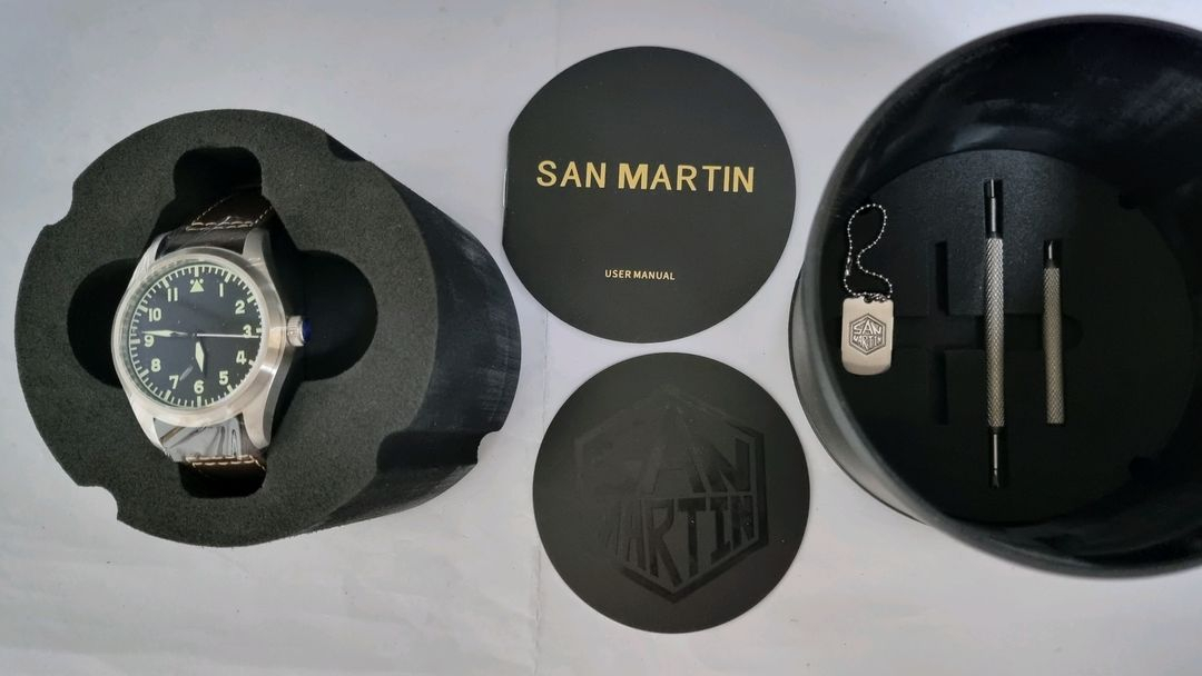 [SAN MARTIN] 산마틴 오토매틱 파일럿시계 Type A (새상품) 이미지
