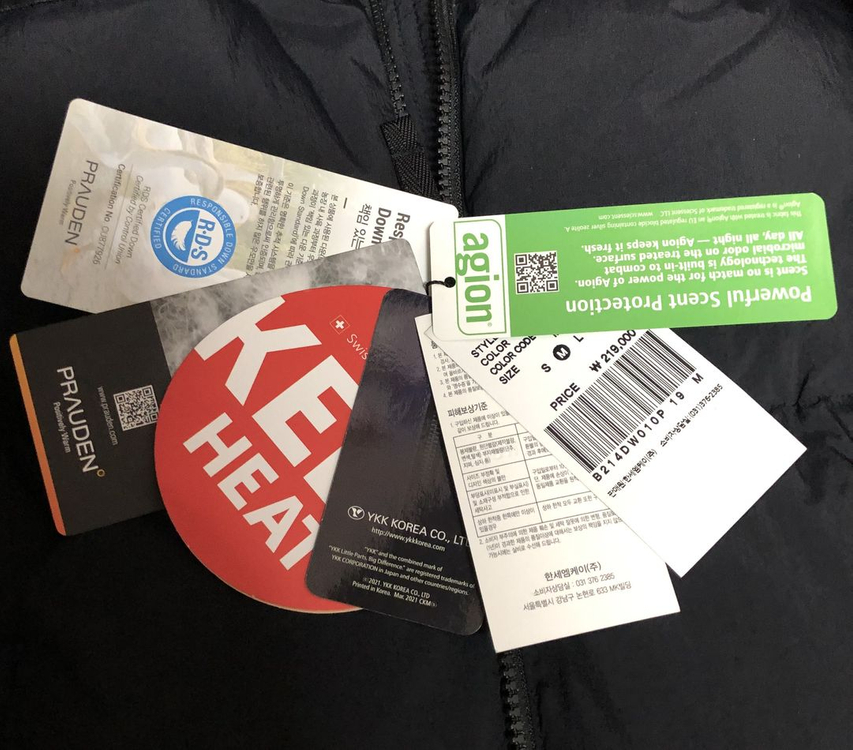 버커루, 오리털 숏 패딩--4