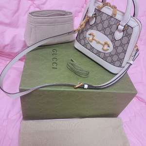 정품)급처상태좋음!구찌 홀스빗 1955 미니 탑핸들 토트백크로스숄더백가방